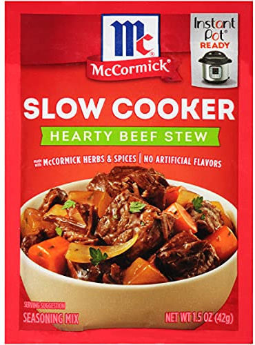 12-pk Slow Cookers Hearty Beef Stew Seasoning, 42.45g