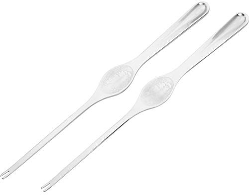 Westmark Set de Fourchettes à Homard, 2 pièces, chacune avec 2 dents pointues, longueur : 18,5 cm, acier inoxydable, argenté, 66162280
