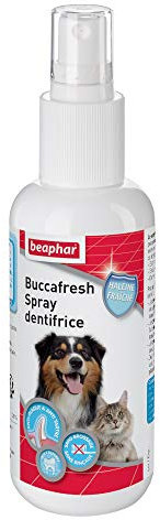 Beaphar Spray Dentifrice pour Nettoyage des Dents du Chien et du Chat sans Brossage ni Rinçage, 150 ML