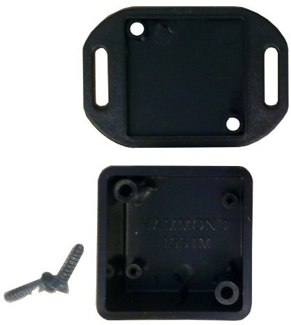 Hammond Manufacturing 1551MFLBK 35 X 35 X 20MM BK FLANGED LID
