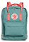 Fjällräven Unisex Rucksack Kanken, Grün (Frost Green-Peach Pink), 13 x 27 x 38 cm, 16 L, 23510