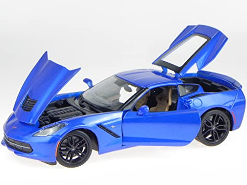 Chevrolet Corvette C7 Stingray 2014 blau Modellauto 31677 Maisto 1:18