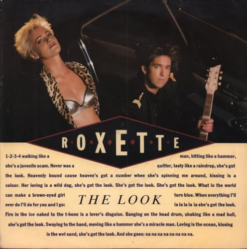 Roxette Look 7 EMI EM87 EX/VG 1988 picture sleeve