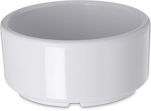 Carlisle en mélamine Forme droite Ramequin (Coque de 48), 4-Ounce, blanc, 48