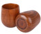 Ecloud Shop 2PCS Tazza da tè in legno massello naturale naturale fatta a mano resistente ed elegante 100 ml