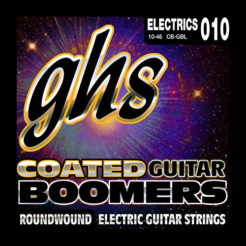 GHS Coated Boomers - CB-GBL - Electric Guitar String Set, Light, .010-.046