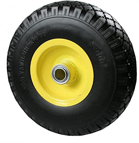 Benson Tools Vollgummireifen PU pannensicher Stützrad Sackkarre 3.00-4 (260x85 mm) Schubkarre