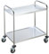 DXP Neu Edelstahl Servierwagen Rollwagen 86 x 54 x 94 cm Transportwagen mit 2 Böden YKR-L2