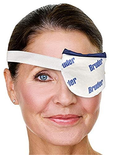 Bruder Moist Heat Eye Compress | Single Eye | Microwave Activated | Fast Acting and Effective Relief for Styes and Other Eye Irritation