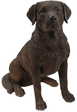 hi-line Geschenk LTD sitzender Labrador Retriever Hund Statue, braun