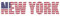 Samunshi® Wandtattoo New York Schriftzug Wandaufkleber USA - 120x27cm