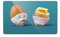 FIFTYEIGHT PRODUCTS/Tassen/Frühstücksbrettchen „Halb so schlimm (Resopal, 14x23x1 cm, Blau, Made in Germany)