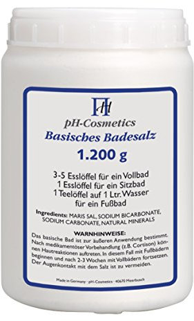 Basisches Badesalz Dose f?r Basenb?der, Basensalz, Badezusatz, pH-Cosmetics, 1200 g