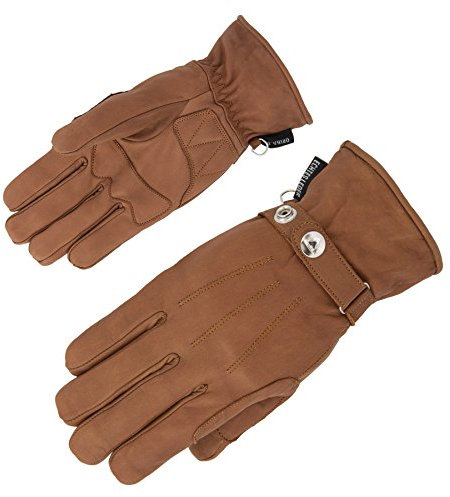 ORINA Classic II Elegante, leicht Gefütterte Lederhandschuhe, Cognac, Größe 6
