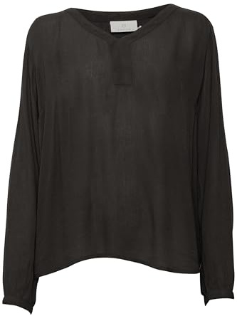KAFFE Damen Bluse Langarm Amber Damen Bluse Amber Langarm V Ausschnitt Casual Shirt Lange Ärmel