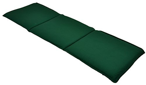 Nexos Bank-Auflage Sitz-Polster Park- & Gartenbank 146cm 3-Sitzer hochwertig grün