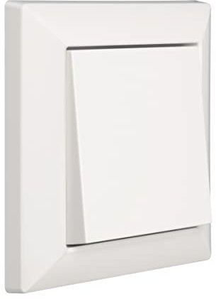 OPUS Abdeckrahmen 1-fach INFORM | Polarweiß | Für 55 x 55 mm Einsätze | Schlanker Designrahmen aus bruchsicherem Polycarbonat | PVC-frei | Für senkrechte & waagerechte Montage