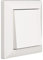 OPUS Abdeckrahmen 1-fach INFORM | Polarweiß | Für 55 x 55 mm Einsätze | Schlanker Designrahmen aus bruchsicherem Polycarbonat | PVC-frei | Für senkrechte & waagerechte Montage