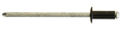 Genuine 100x Rivets Alum Black Stand Flange 3.2 X 8 mm DIY Workshop Tool - Pa...