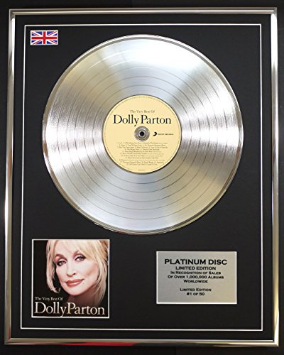 DOLLY PARTON/EDITION LIMITEE/CADRE CD/DISQUE DE PLATINE/THE VERY BEST OF