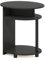 Furinno JAYA Ovaler Beistelltisch mit moderen Design, holz, Walnuss/Schwarz, 39.37 x 39.37 x 49.02 cm