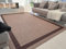 TEJIDOS EL MUNDO Alfombra vinilica de Tejido Trenzado de Alta Gama Lavable Antideslizante Alfombra Resistentes para Salon Cocina baño Pasillo - 140x200 cm., GRECA-Beige