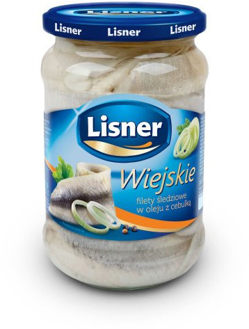 Lisner Hausmacher Heringfilets mit Zwiebeln in Öl 600g