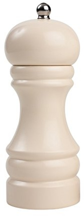 T&G Woodware Classic Capstan Hevea Pepper Mill with Gloss Finish, 15 cm, Cream (12133)