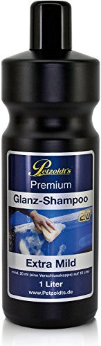 Petzoldts extra-mildes Premium Glanz-Shampoo 2.0 in 1 Liter, zur schonenden Pflege von mit Wachs o. Versiegelung geschütztem Lack