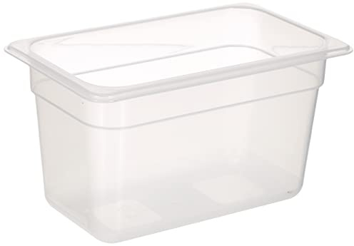 LACOR 66415H Polypropylene GN-Behälter1/4 176 x 165 x 150 mm | Langlebiges Profi-Utensil; entwickelt für optimale Leistung und schnelle, unkomplizierte Reinigung in der Spülmaschine