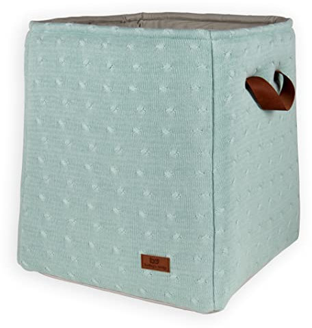 Baby's Only - Aufbewahrungskorb Cable - Spielzeug-Organizer - Kinderzimmer aufbewahrung - Feuchtigkeitsbeständigen Boden - Mint - 38x38x44 cm
