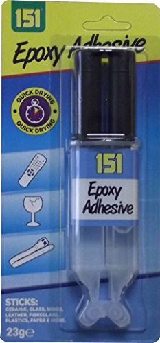 151 Products 2 X Epoxy Glue / Adhesive Quick Setting 4 - 6 Min . Repairs Wood, Leather, Fibreglass, Ceramic