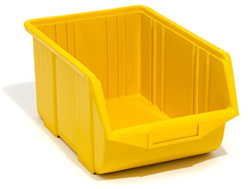 Patrol Group ECODUZZOLPG001 Sichtlagerkasten Kunststoff PP Ecobox, gelb, 350 x 220 x 165 mm, Größe 3