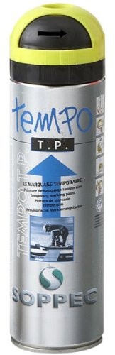 Visiodirect Bombe pour marquage temporaire 500 ML de Couleur Jaune