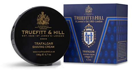 Truefitt & Hill Trafalgar Shaving Cream Bowl for Men, Spicy and Light Fragrance, 6.7 oz.
