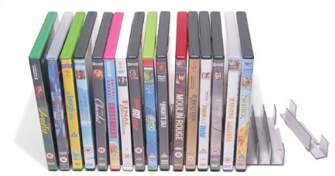 ABCD Storage DVD Rack - Modular DVD Organiser (60 Capacity) - White