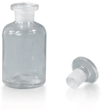 3 x Apothekerflasche 50 ml - Farbe: Klar - inkl. Glasstopfen *** Enghalsflasche Apothekerglas Stopfenflasche Laborflasche Laborglas Rundschulterflasche Enghalsflaschen Apothekergläser Stopfenflaschen Laborflaschen Laborgläser Rundschulterflaschen ***