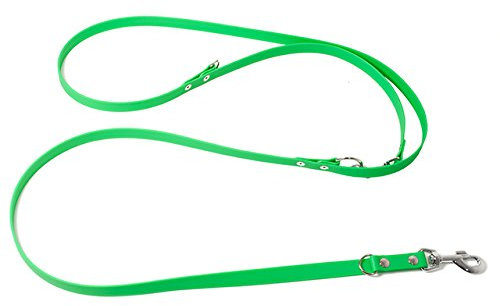 Mystique Biothane verstellbare Leine 16mm neon grün 250cm