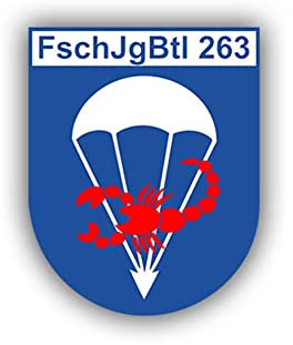 Aufkleber/Sticker FschJgBtl 263 Fallschirmjäger Bataillon Luftwaffe 7x6cm A770