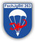 Aufkleber/Sticker FschJgBtl 263 Fallschirmjäger Bataillon Luftwaffe 7x6cm A770