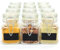 12 Mini Clip Top Glass Spice Storage Jars - 32 ml Glass Canister Containers with Lids, Labels and Chalk Pen | Perfect for Spice Storage, Jam, Honey, Gifting | Dishwasher & Microwave-safe | M&W