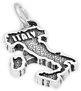 TheCharmWorks Sterling-Silber ' Italy ' Charmanhänger | Sterling Silver Italy Charm