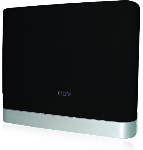 CGV an Reglisse Antenne TNT intérieure amplifiée numérique 50dB Noir