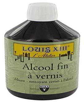 Louis XIII Alcohol Fino para Barniz 500 ml – Diluyente y limpiador ultra puro para barnices al alcohol | Restaura brillo y elimina velos