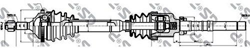 GSP 245010 Arbre de transmission