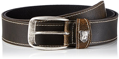 Werner Trachten Unisex Trachtengürtel Gürtel, Braun (braun Pull up 510), 95 cm (Herstellergröße: 95)