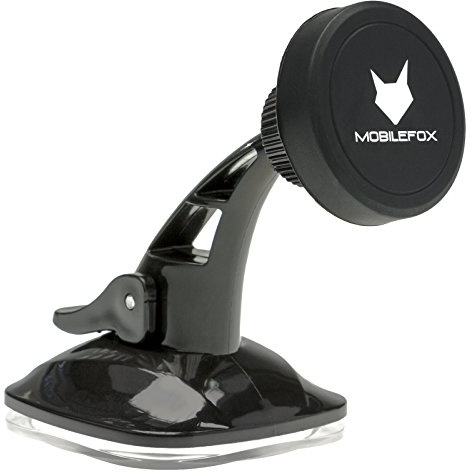 Mobilefox 360° Universal KFZ Magnet Armaturenbrett Handy Smartphone Auto Halter Halterung passend für Apple Samsung Huawei Sony LG Motorola Microsoft Nokia