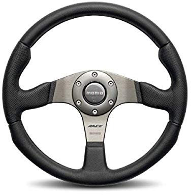 Momo RCE35BK1B Race - Volante in pelle, 350 mm, colore: nero
