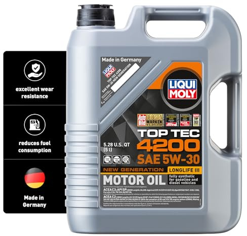 LIQUI MOLY Top Tec 4200 SAE 5W-30 New Generation | 5 L | Fully synthetic engine oil | SKU: 2011
