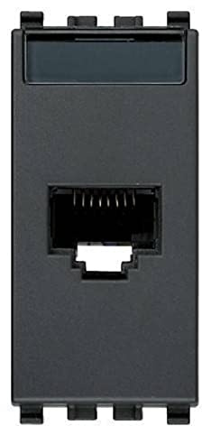 Vimar Eikon Series – Presa RJ45 Ready Netsafe categoria 5e UTP grigio
